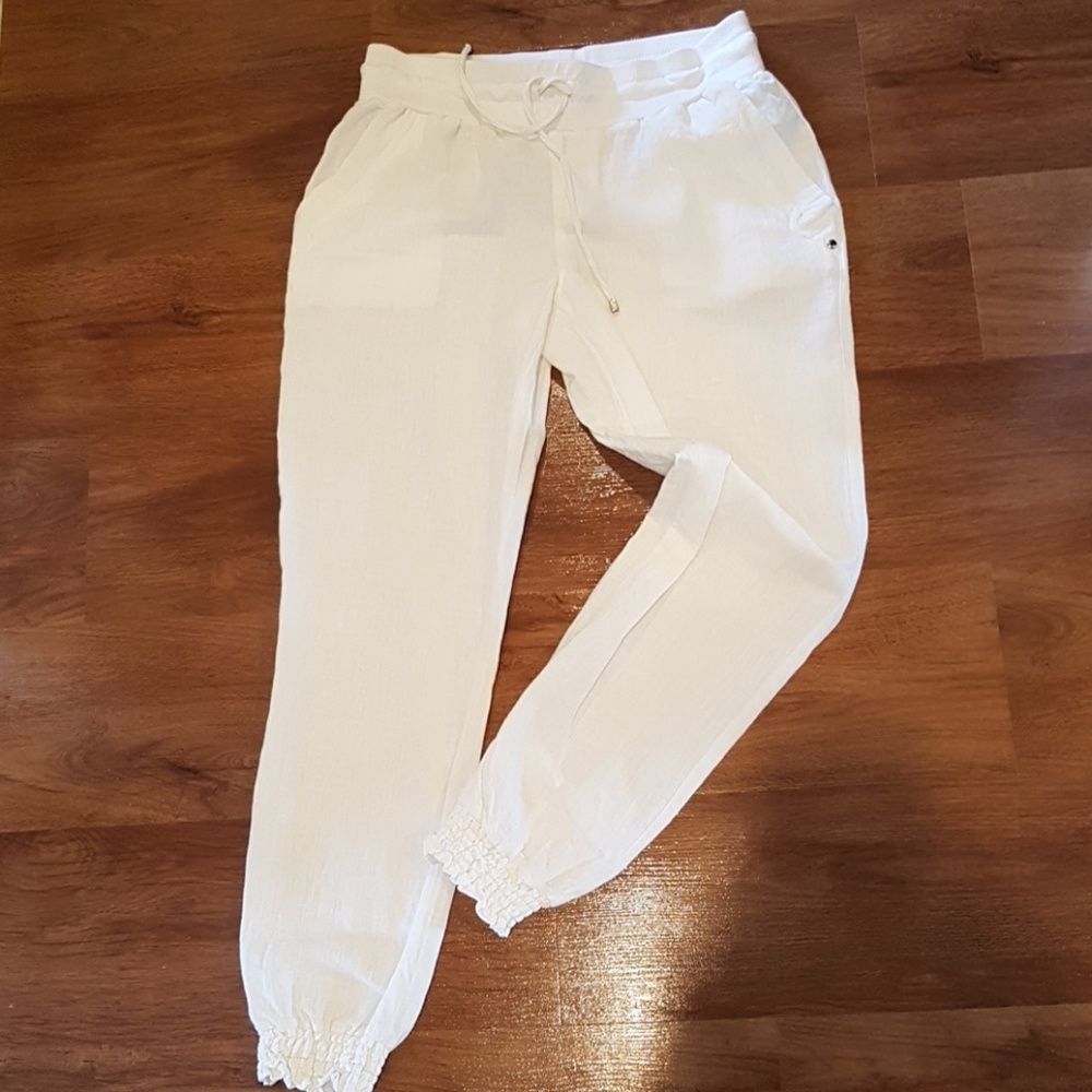 Linen white pants